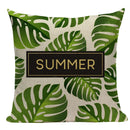 Axyaa Tree Green Cushion Cover: Green Decorative Flower Sofa Car Pillow