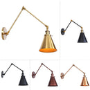 Axyaa Antique Adjustable Iron Loft Wall Sconce LED Industrial Wall Lights