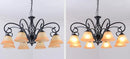 Axyaa Classic Iron Chandelier E27 Led Ceiling Light - European Traditional Fixture