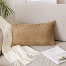 Axyaa Monochrome Corduroy Velvet Pillow Case, 40x60cm
