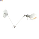 Axyaa Adjustable Swing Arm Wall Lamp Sconce, Vintage Loft Bedroom Lighting