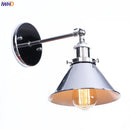 Axyaa Vintage Silver Wall Lamp Sconces Industrial Home Lighting