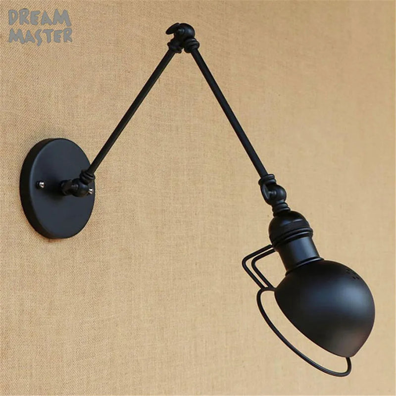 Axyaa Retro Swing Iron Wall Sconce Lamp Set for Home Bar Fixtures