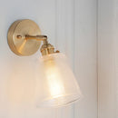 Axyaa Copper Glass Wall Lamp Vintage Bedroom Bathroom Mirror Light Nordic Edison Wall Sconce