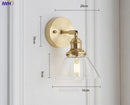 Axyaa Nordic Glass Wall Lamp LED Sconce Vintage Edison Lighting