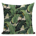 Axyaa Tropical Leaves Pillowcases - Rainforest Style Plant Cushion Covers