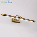 Axyaa American Retro Bronze LED Vanity Mirror Light Fixtures