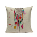 Axyaa Cotton Linen Feather Cushion Cover for Home Decor