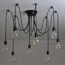 Axyaa Nordic Spider Black Pendant Light Chandelier Industrial Ceiling Fixture