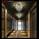 Axyaa LED Crystal Ceiling Lights for Living Room - Modern Luminarias