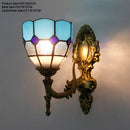 Stained Glass Lampshade Butterfly Pyramid Wall Lamp by Axyaa