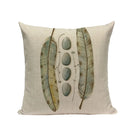 Axyaa Cotton Linen Feather Cushion Cover for Home Decor