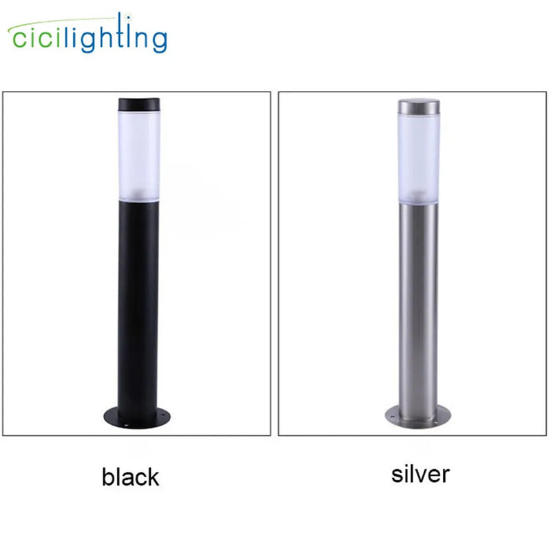 Axyaa Stainless Steel LED Yard Light - Black Outdoor Landscape Lamp