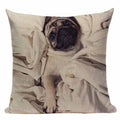 Axyaa Pug Animal Decor Cushion Cover Home Decorative Pillow 45x45cm
