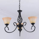 Axyaa Classic Iron Chandelier E27 Led Ceiling Light - European Traditional Fixture