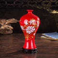Axyaa Elegant Chinese Cloisonne Vase: Luxury Porcelain Ornament for Home Decor