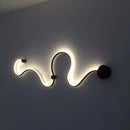 Axyaa Wave Acrylic LED Chandelier Dimmable Home Lighting for Living/Dining Room