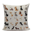 Axyaa Cartoon Animal Pillowcase for Sofa Bed - Cute Decorative Cushion Cover