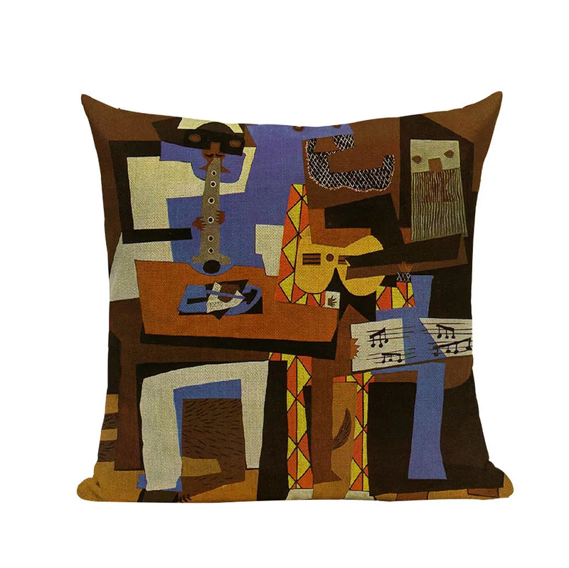 Axyaa Picasso Paintings Decorative Cushion Covers - Starry Night & Abstract Art
