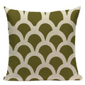 Axyaa Geometric Linen Cushion Cover Multicolour Decorative Pillow for Home Sofa