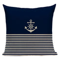 Nautical Anchor Throw Pillow Cover - Axyaa Branded Home Decor Collection