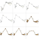 Axyaa Retro Wall Sconce Mounted Extension Arm Reading Lamp