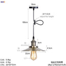 Axyaa Retro LED Pendant Light | Silver Vintage Industrial Hanging Lamp