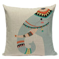 Axyaa Simple Geometry Pillowcase - Zebra Leopard Print Home Cushion