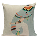 Axyaa Simple Geometry Pillowcase - Zebra Leopard Print Home Cushion