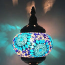 Axyaa Mediterranean Style Glass Mosaic Table Lamp