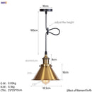 Axyaa Retro LED Pendant Light | Silver Vintage Industrial Hanging Lamp