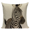 Axyaa Animal Series Cushion Cover: Tiger Elephant Monkey Pillow Cover Home Decor