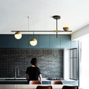 Axya Glass Ball Pendant Light for Luxury Living Room, Villa, and Restaurant