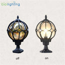 Axyaa Vintage Outdoor Pillar Lamp: Enhance Your Garden with Stylish Illumination