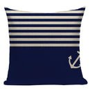 Nautical Anchor Throw Pillow Cover - Axyaa Branded Home Decor Collection