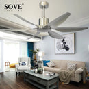 Axya 66" Modern LED Brown Ceiling Fan with Remote Control - Large Wind Output