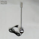 Axyaa Silver Wall Lamp: Flexible Hose LED Modern Light with Switch - 3W Warm White