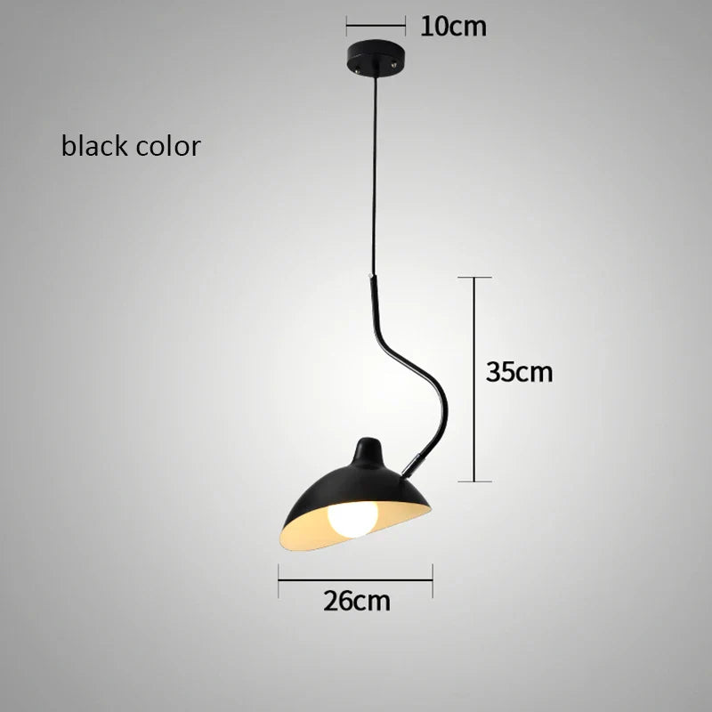 Axyaa Nordic Serge Pendant Lamp Iron Rotating Lighting Sconce Decor 110-220V