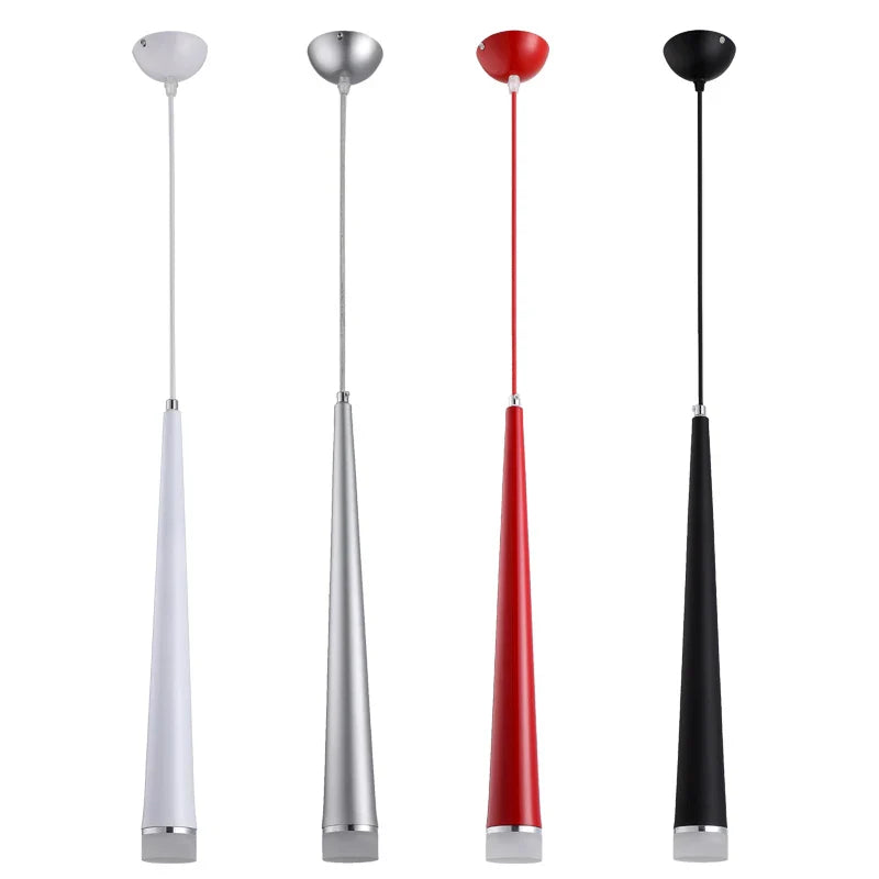 Axyaa Modern 3W LED Cone Pendant Lights for Home and Bar Decor