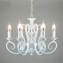 Axyaa Nordic Wrough Iron Chandelier for Living Room Bedroom Foyer Lighting