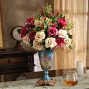 Axyaa Luxury Palace Resin Vase Figurine for Home Decor & Wedding Gift