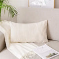 Axyaa Monochrome Corduroy Velvet Pillow Case, 40x60cm