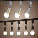 Axyaa Minimalist E27 Track Light with Adjustable Direction in Ceiling Mounted Fixture