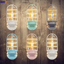 Nordic Glass Outdoor Wall Light with LED, Courtyard & Porch Lamp - Axyaa