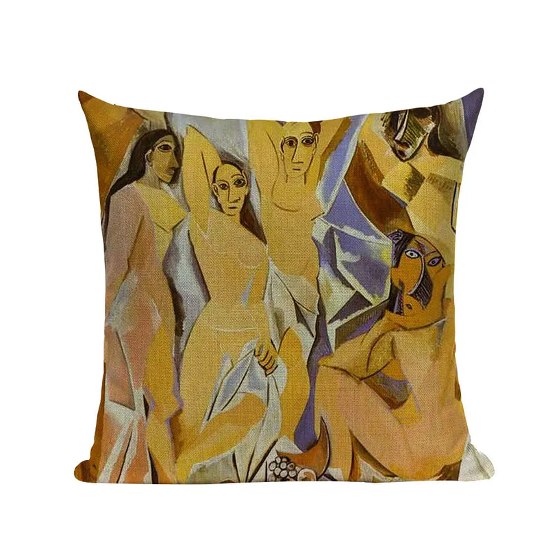 Axyaa Picasso Paintings Decorative Cushion Covers - Starry Night & Abstract Art