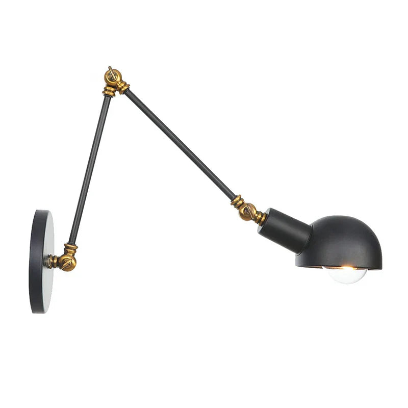 Axyaa Retro Wall Sconce Mounted Extension Arm Reading Lamp