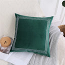 Axyaa Velvet Embroidery Cushion Cover | Home Decor Pillow Case 45x45cm