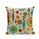 Axyaa African Geometric Dance Pillow Cover Ethnic Bedroom Sofa Decor