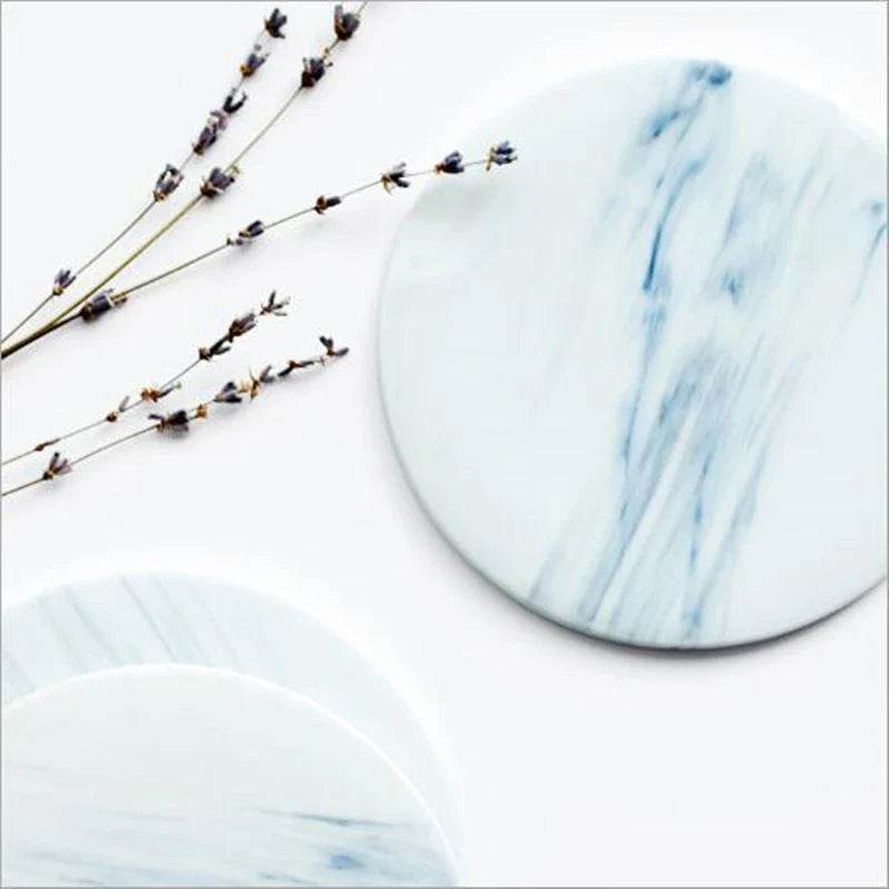 Axya™ Marble Patterns Ceramics Coasters Cup Pad Heat insulation Table Mat Drink Coasters jumbo