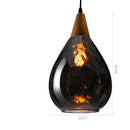 Axyaa Nordic Glass Vintage LED Pendant Lamp - Indoor Lighting Fixture